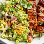 BBQ Chicken Skewer Salad