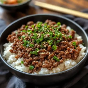 Korean Ground Beef Bowl