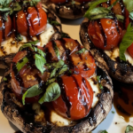 Caprese Stuffed Portobello Mushrooms