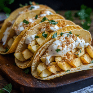 Apple Cheesecake Tacos