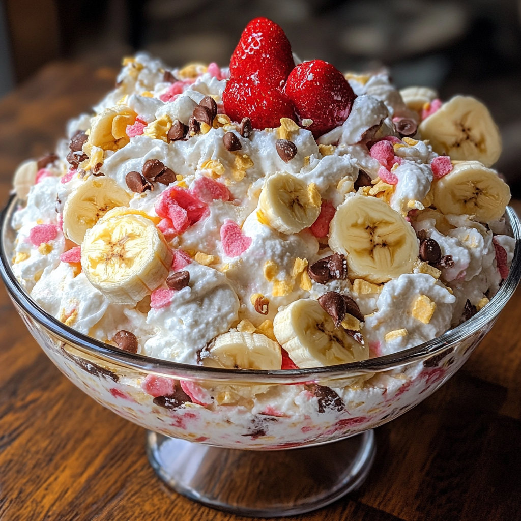 Banana Split Fluff Salad