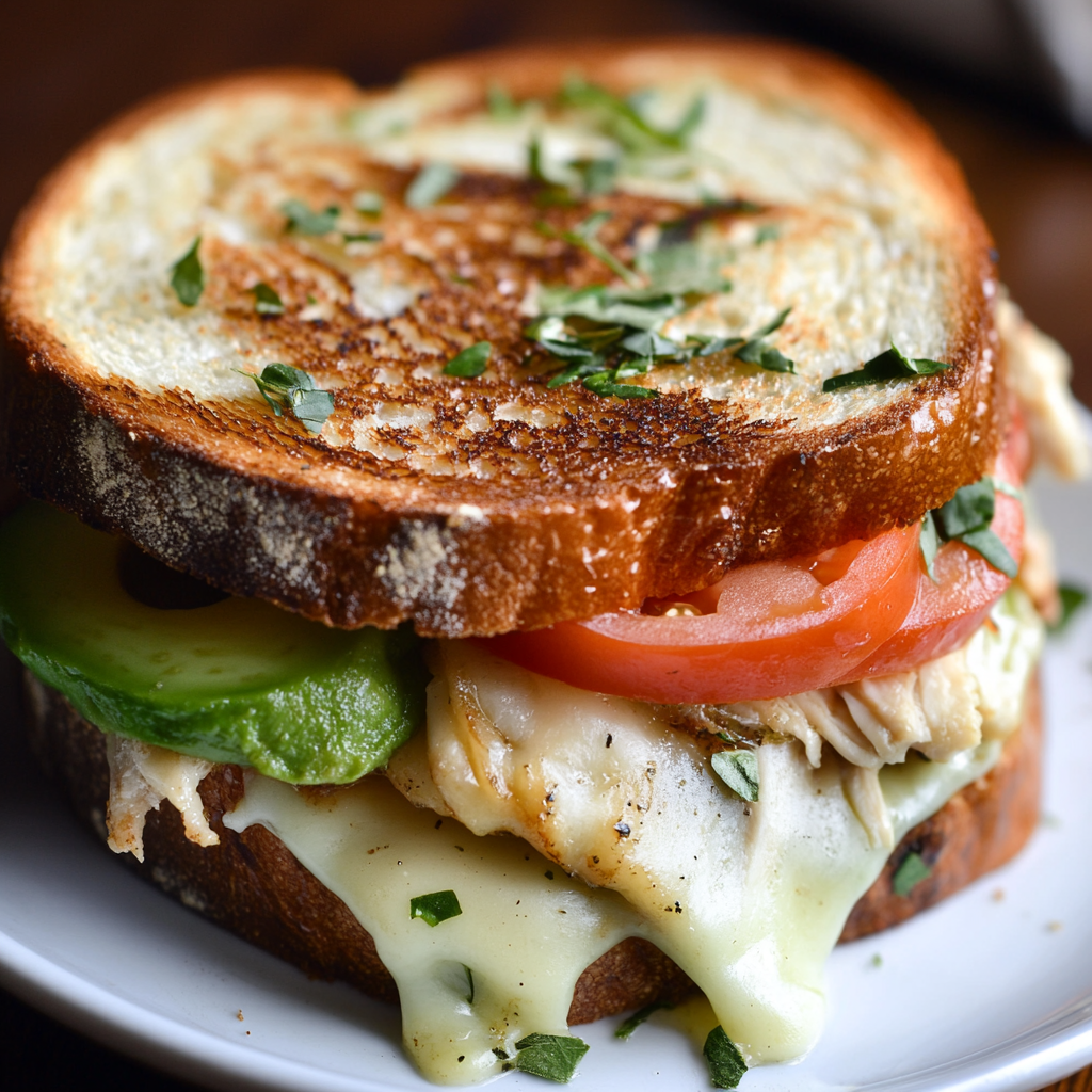 Chicken Avocado Melt Sandwich