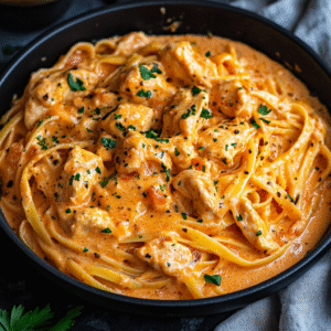 Creamy Cowboy Butter Chicken Linguine