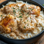 Easy Creamy Smothered Chicken and Rice