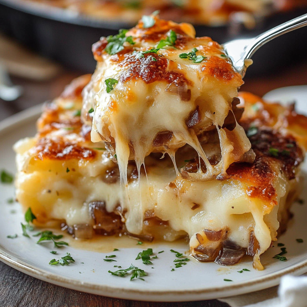French Onion Potato Bake