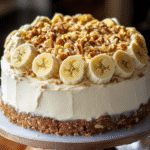 Heavenly Banana Walnut Cream Cake