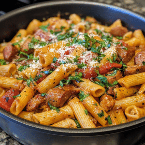 One Pot Smoked Sausage Pasta