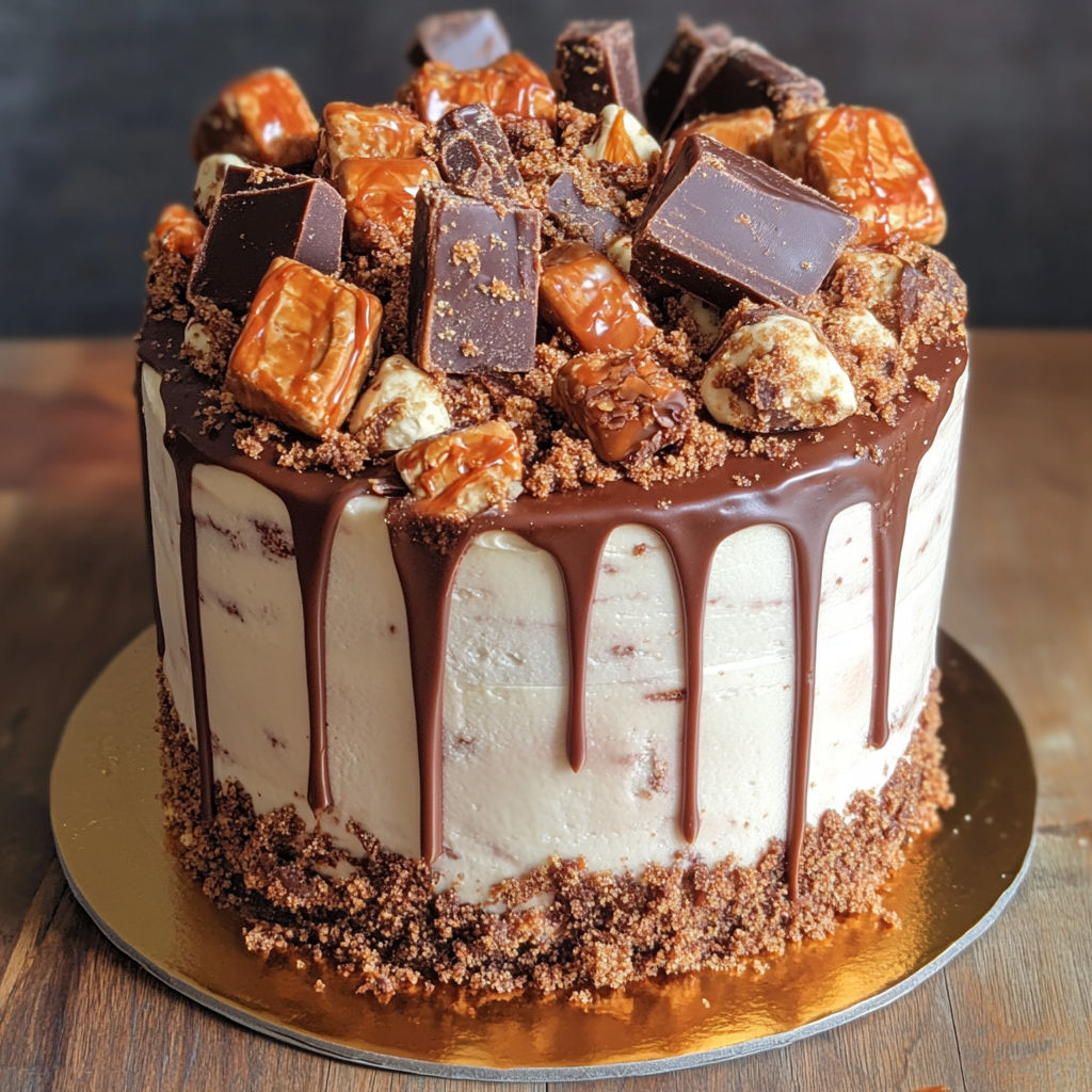 Butterfinger Bomb Cake